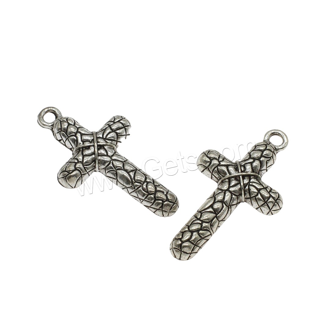 Zinc Alloy Cross Pendants, plated, more colors for choice, 24.5x44x4.5mm, Hole:Approx 3mm, Approx 166PCs/KG, Sold By KG