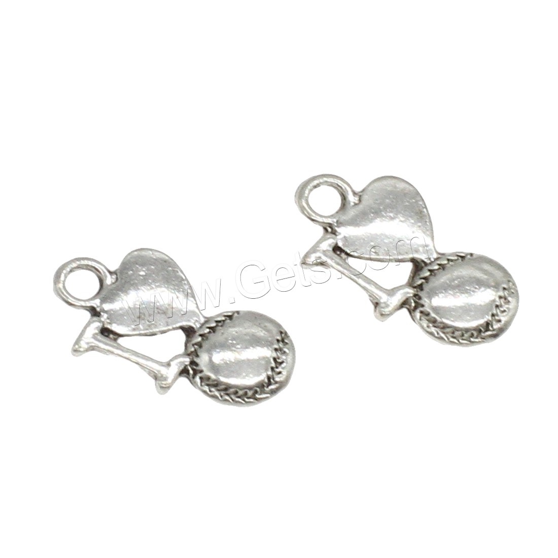 Bijoux pendentifs en Zinc alliage , alliage de zinc, Placage, bijoux de mode & DIY, plus de couleurs à choisir, 9x16.5x2.5mm, Trou:Environ 1.9mm, Environ 1111PC/kg, Vendu par kg