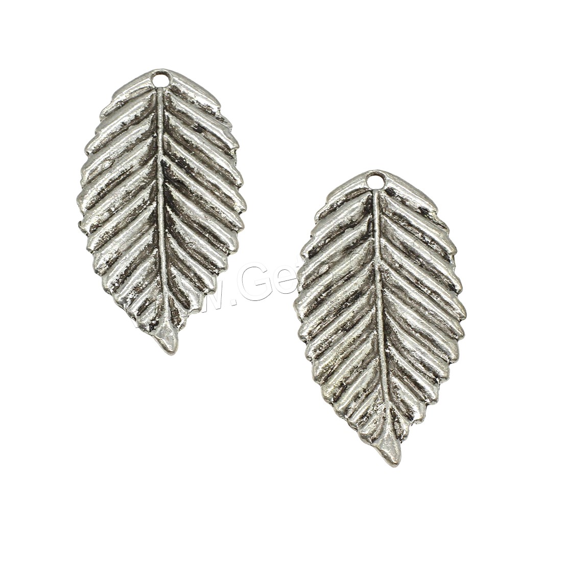 Zinc Alloy Leaf Pendants, plated, more colors for choice, 26.5x50.5x1.7mm, Hole:Approx 2.5mm, Approx 147PCs/KG, Sold By KG