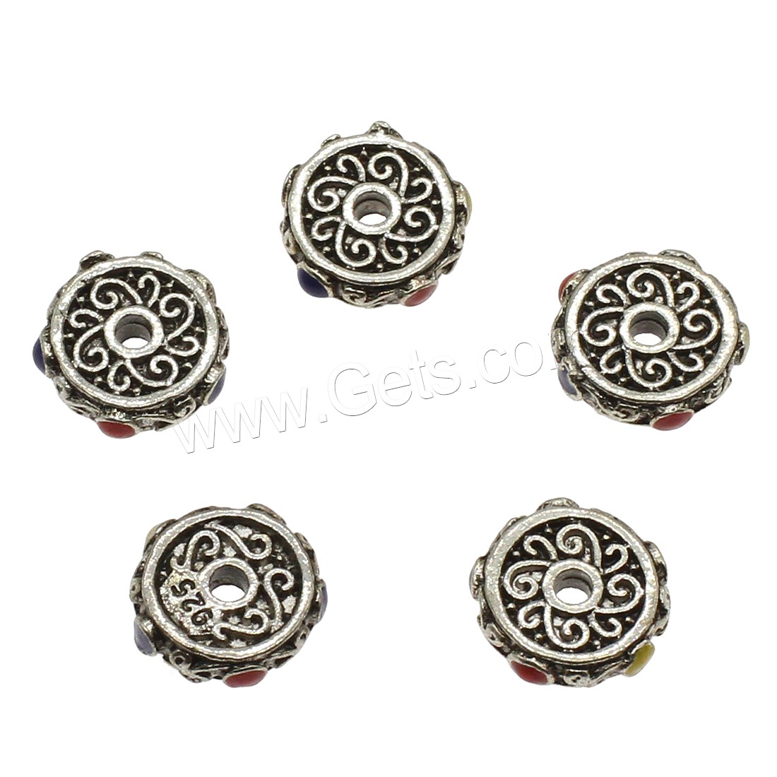 Enamel Zinc Alloy Beads, plated, more colors for choice, 11x3mm, Hole:Approx 2mm, Approx 833PCs/KG, Sold By KG