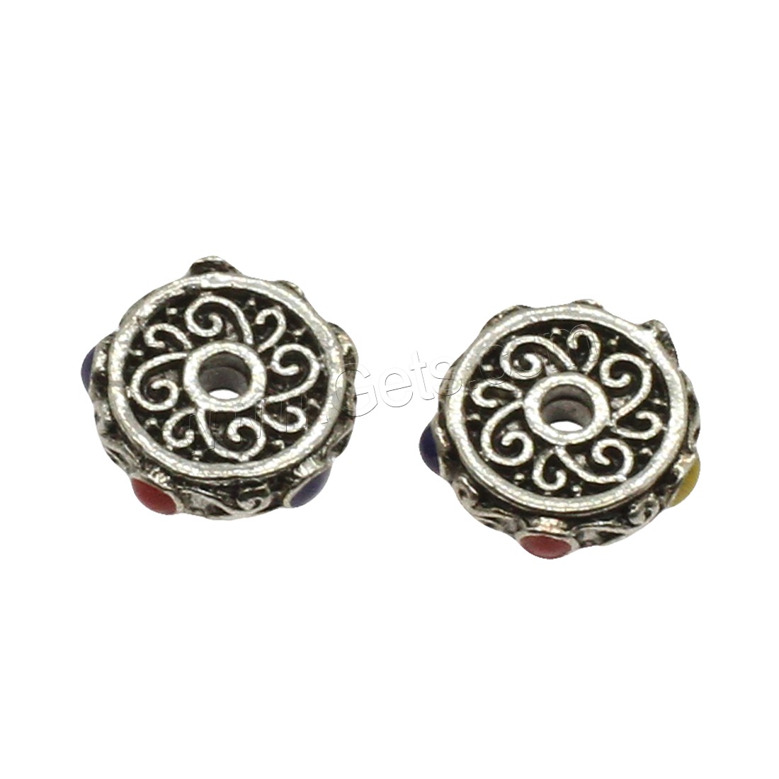 Enamel Zinc Alloy Beads, plated, more colors for choice, 11x3mm, Hole:Approx 2mm, Approx 833PCs/KG, Sold By KG