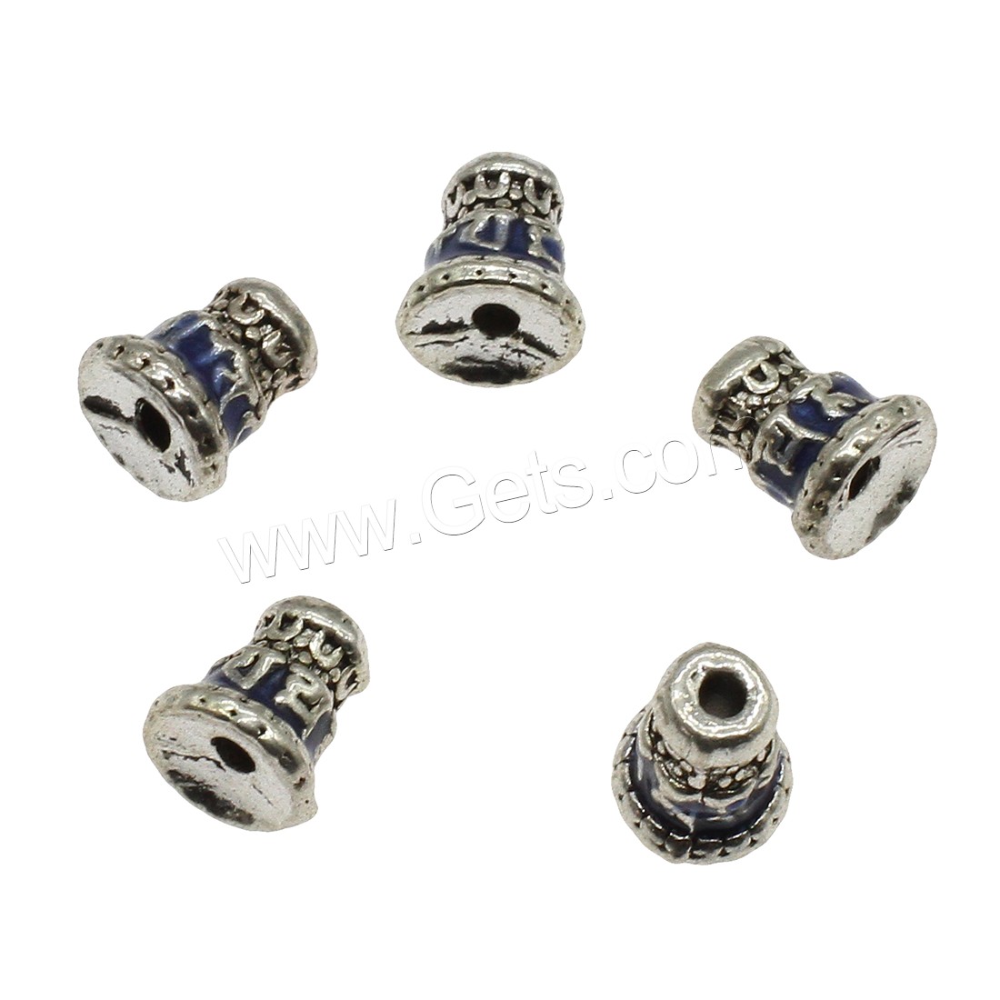 Enamel Zinc Alloy Beads, plated, more colors for choice, 9x10.5mm, Hole:Approx 2mm, Approx 370PCs/KG, Sold By KG