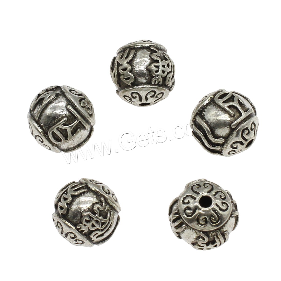 Zinc Alloy Jewelry Beads, Round, plated, more colors for choice, 13mm, Hole:Approx 2.2mm, Approx 303PCs/KG, Sold By KG