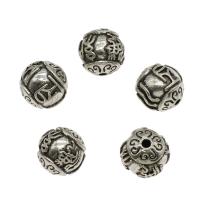 Zinc Alloy Jewelry Beads, Round, plated 13mm Approx 2.2mm, Approx 