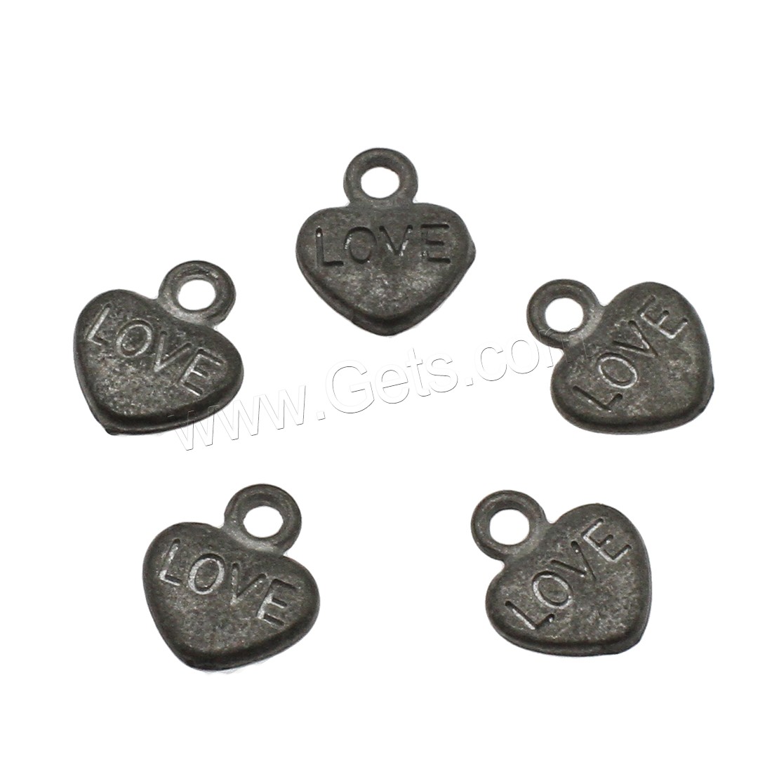 Zinc Alloy Heart Pendants, plated, more colors for choice, 10.5x12.5x2.5mm, Hole:Approx 2mm, Approx 833PCs/KG, Sold By KG