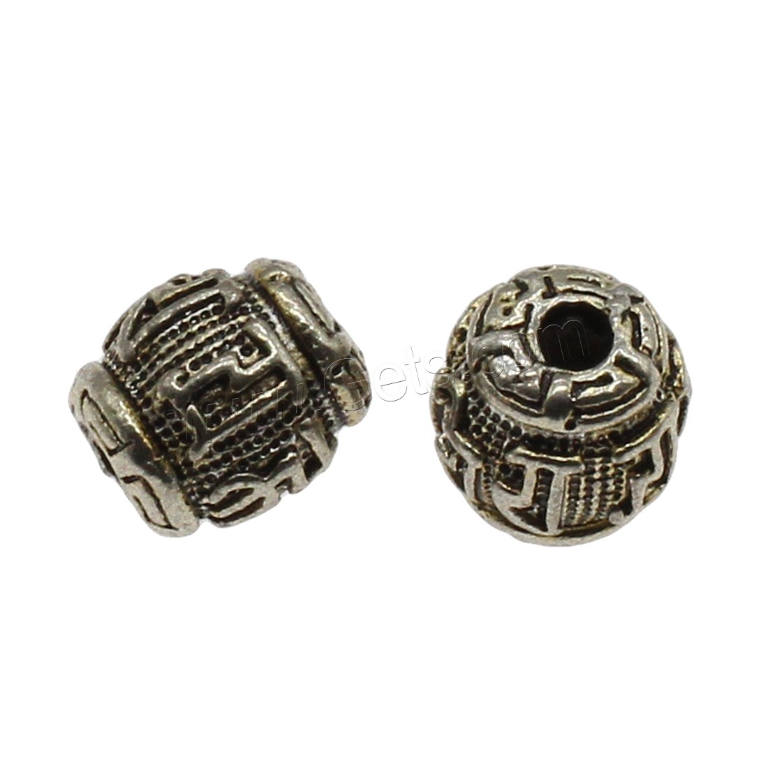 Zinc Alloy Jewelry Beads, plated, more colors for choice, 9.5x10mm, Hole:Approx 2.6mm, Approx 500PCs/KG, Sold By KG