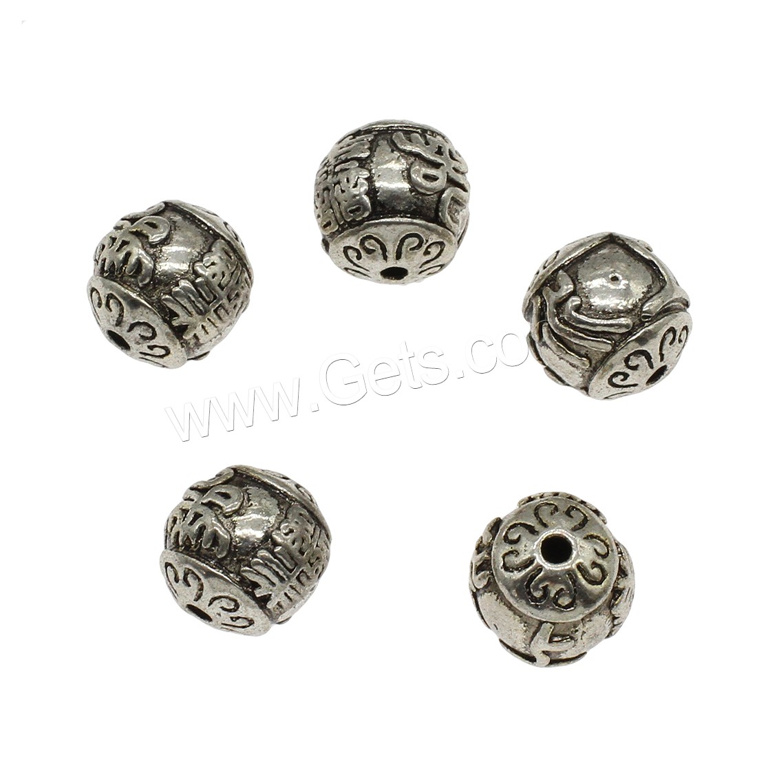 Zinc Alloy Jewelry Beads, Round, plated, more colors for choice, 12.5mm, Hole:Approx 2mm, Approx 333PCs/KG, Sold By KG