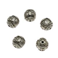 Zinc Alloy Jewelry Beads, Round, plated 12.5mm Approx 2mm, Approx 
