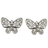 Zinc Alloy Animal Pendants, Butterfly, plated, hollow Approx 1mm, Approx 