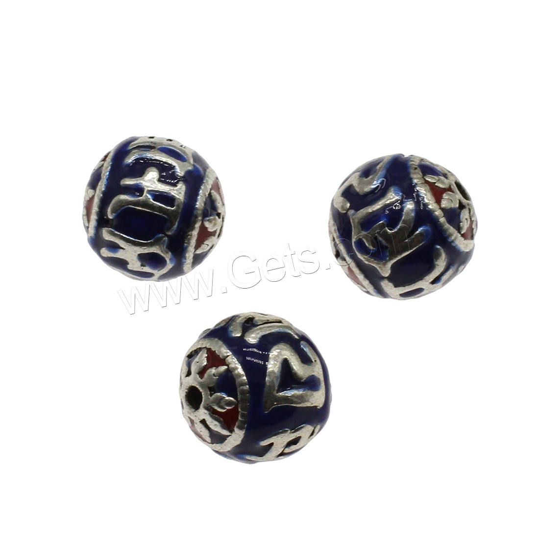 Enamel Zinc Alloy Beads, Round, plated, more colors for choice, 15mm, Hole:Approx 2mm, Approx 200PCs/KG, Sold By KG