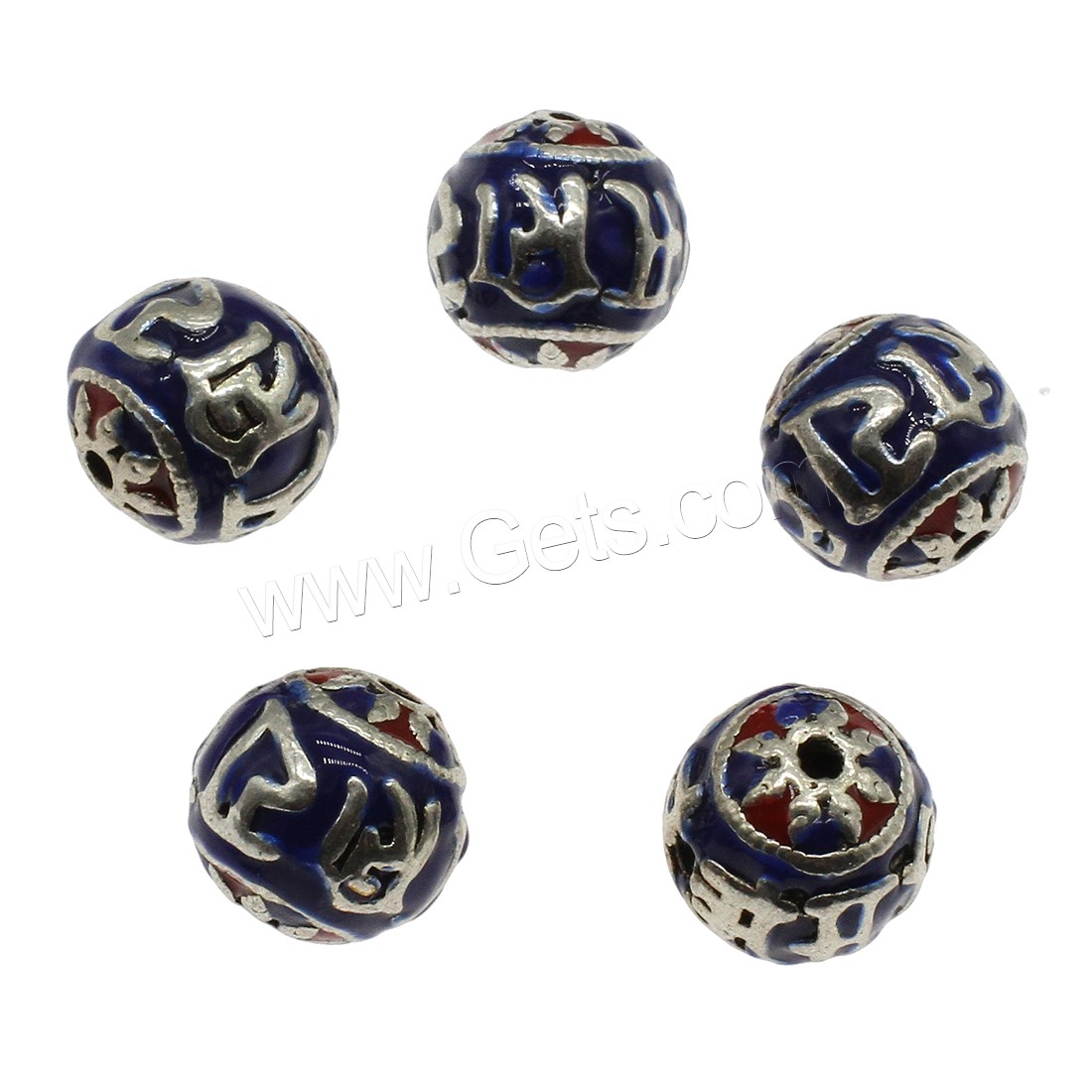 Enamel Zinc Alloy Beads, Round, plated, more colors for choice, 15mm, Hole:Approx 2mm, Approx 200PCs/KG, Sold By KG