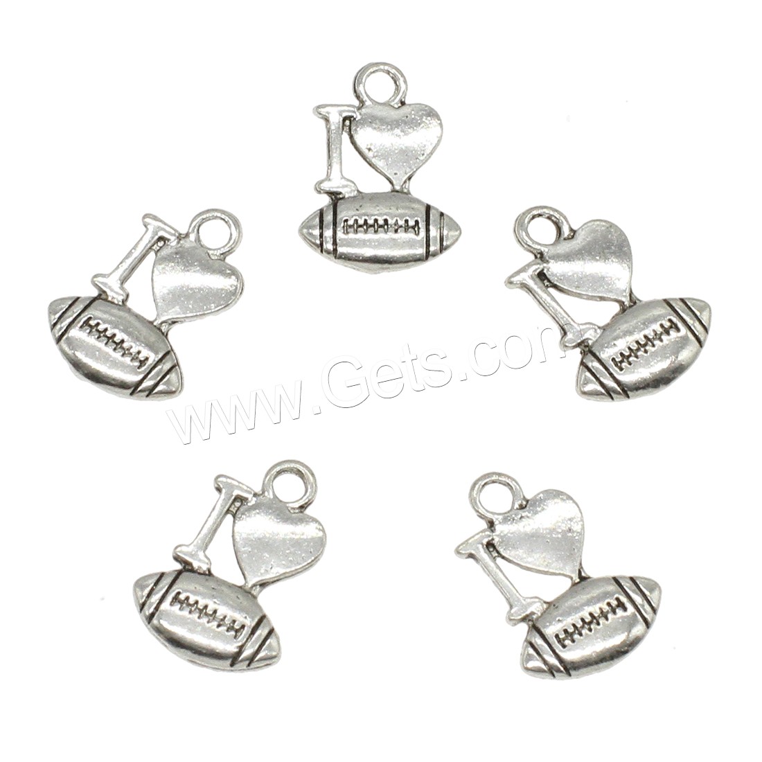 Bijoux pendentifs en Zinc alliage , alliage de zinc, Placage, plus de couleurs à choisir, 11x14x2mm, Trou:Environ 2mm, Environ 833PC/kg, Vendu par kg