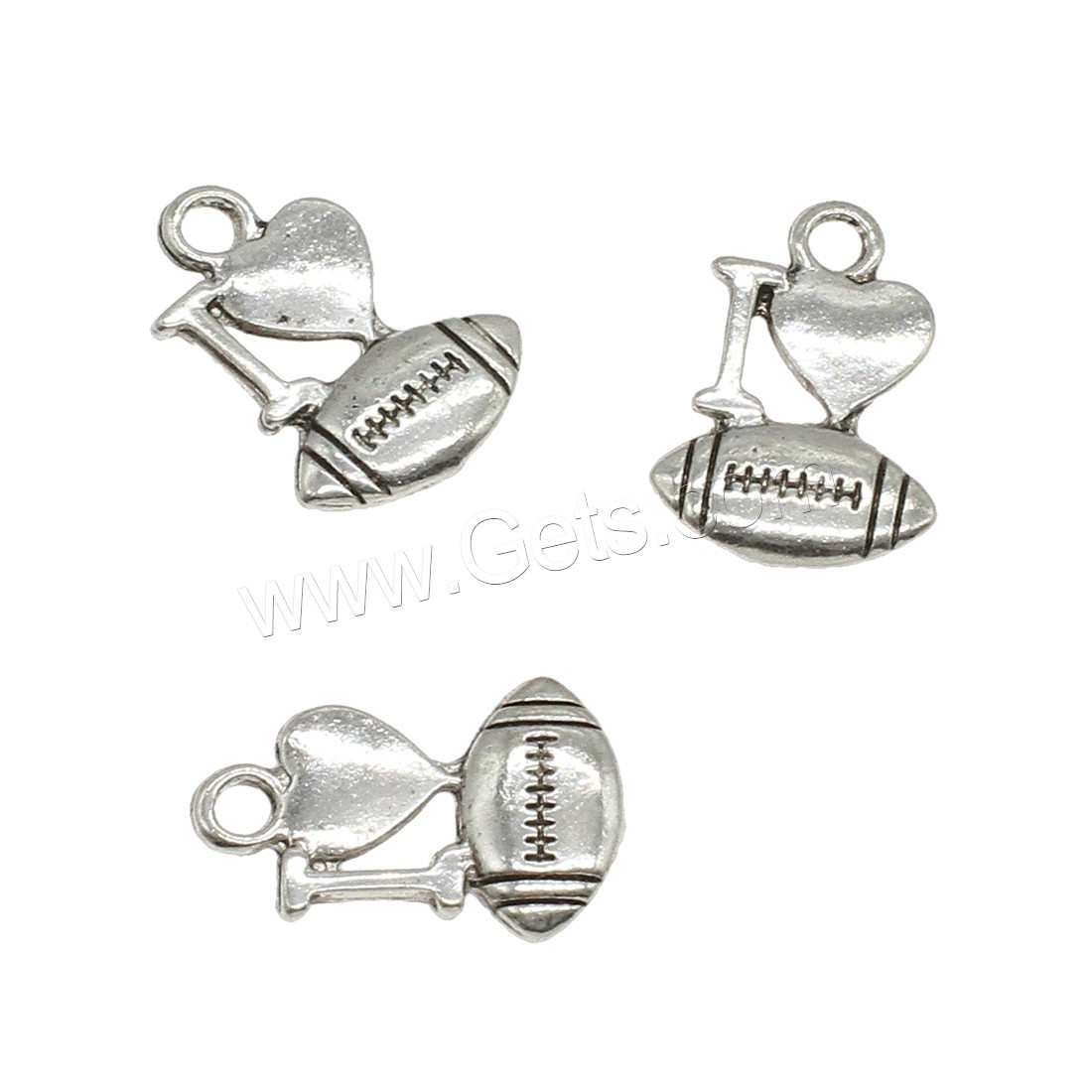 Bijoux pendentifs en Zinc alliage , alliage de zinc, Placage, plus de couleurs à choisir, 11x14x2mm, Trou:Environ 2mm, Environ 833PC/kg, Vendu par kg