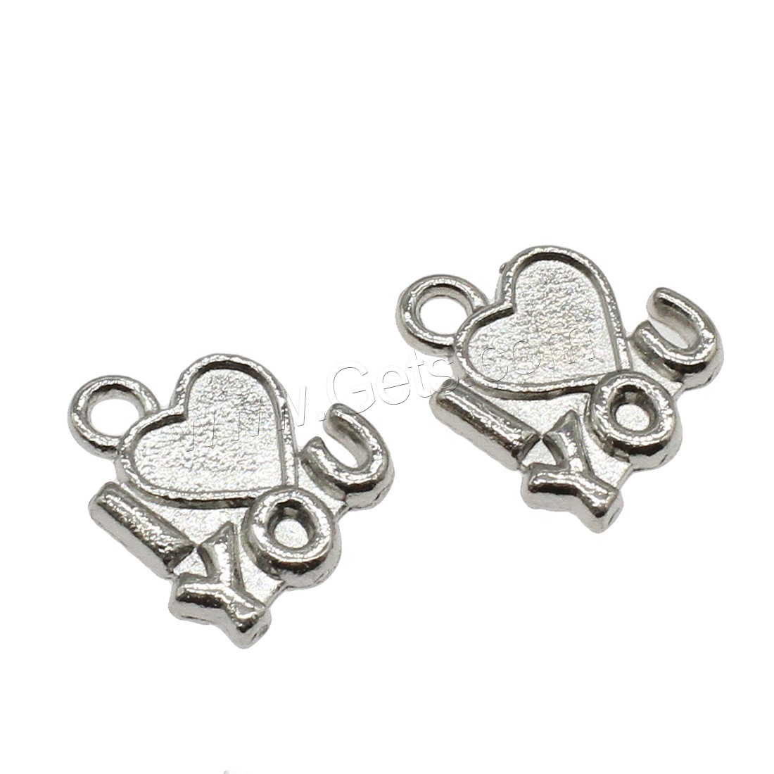 Bijoux pendentifs en Zinc alliage , alliage de zinc, Placage, DIY, plus de couleurs à choisir, 15x17x2mm, Trou:Environ 2.4mm, Environ 666PC/kg, Vendu par kg