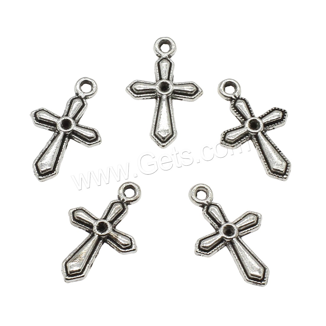 Zinc Alloy Cross Pendants, plated, more colors for choice, 12x19.5mm, Hole:Approx 1.5mm, Approx 1250PCs/KG, Sold By KG