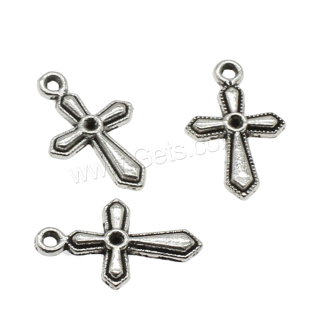 Zinc Alloy Cross Pendants, plated, more colors for choice, 12x19.5mm, Hole:Approx 1.5mm, Approx 1250PCs/KG, Sold By KG