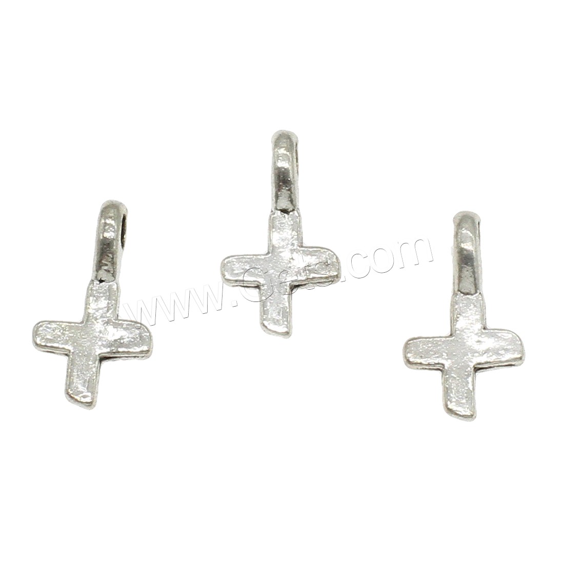 Zinc Alloy Cross Pendants, plated, more colors for choice, 8.5x15.5x4mm, Hole:Approx 2.5mm, Approx 2000PCs/KG, Sold By KG