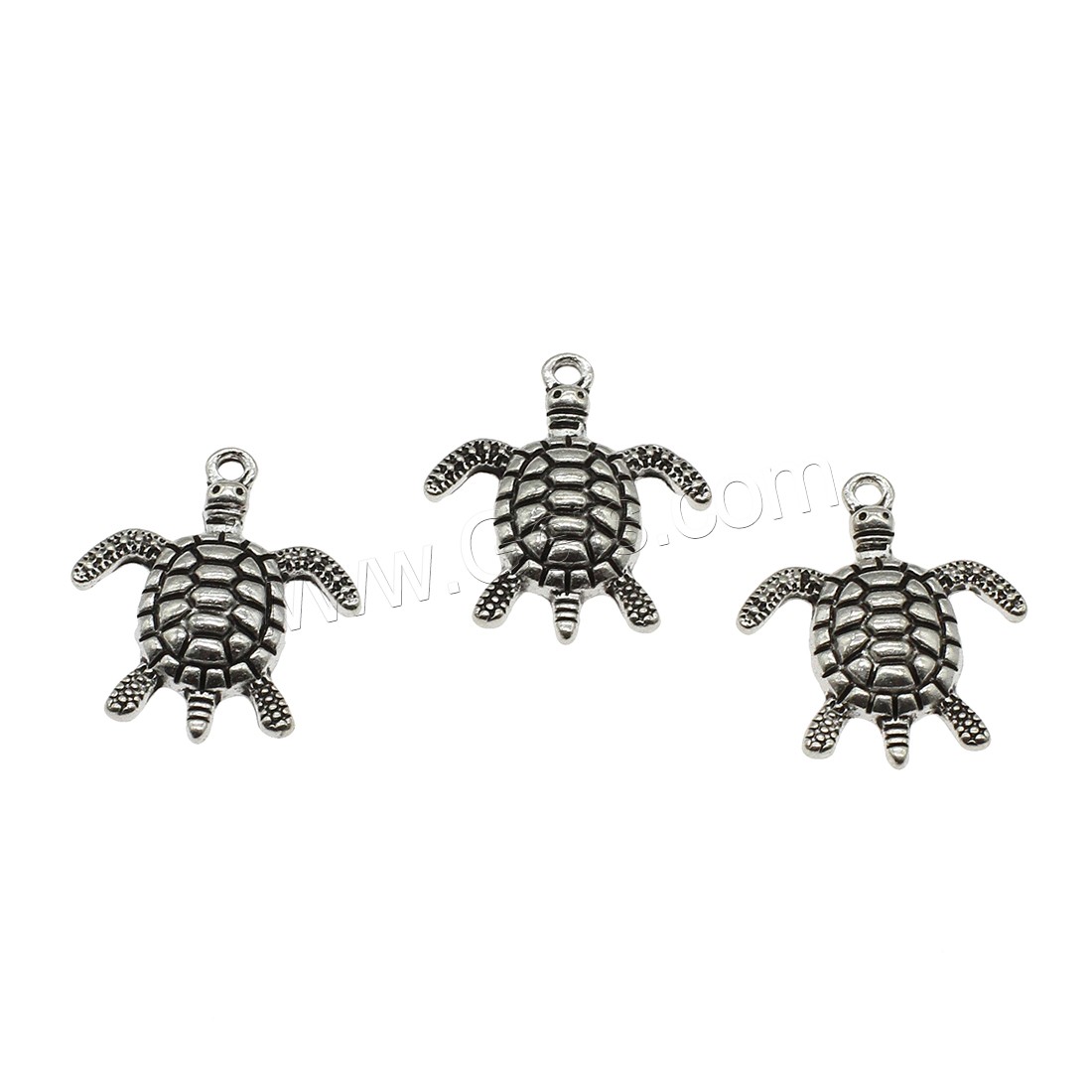Zinc Alloy Animal Pendants, Turtle, plated, more colors for choice, 21x24x3.5mm, Hole:Approx 1.8mm, Approx 588PCs/KG, Sold By KG