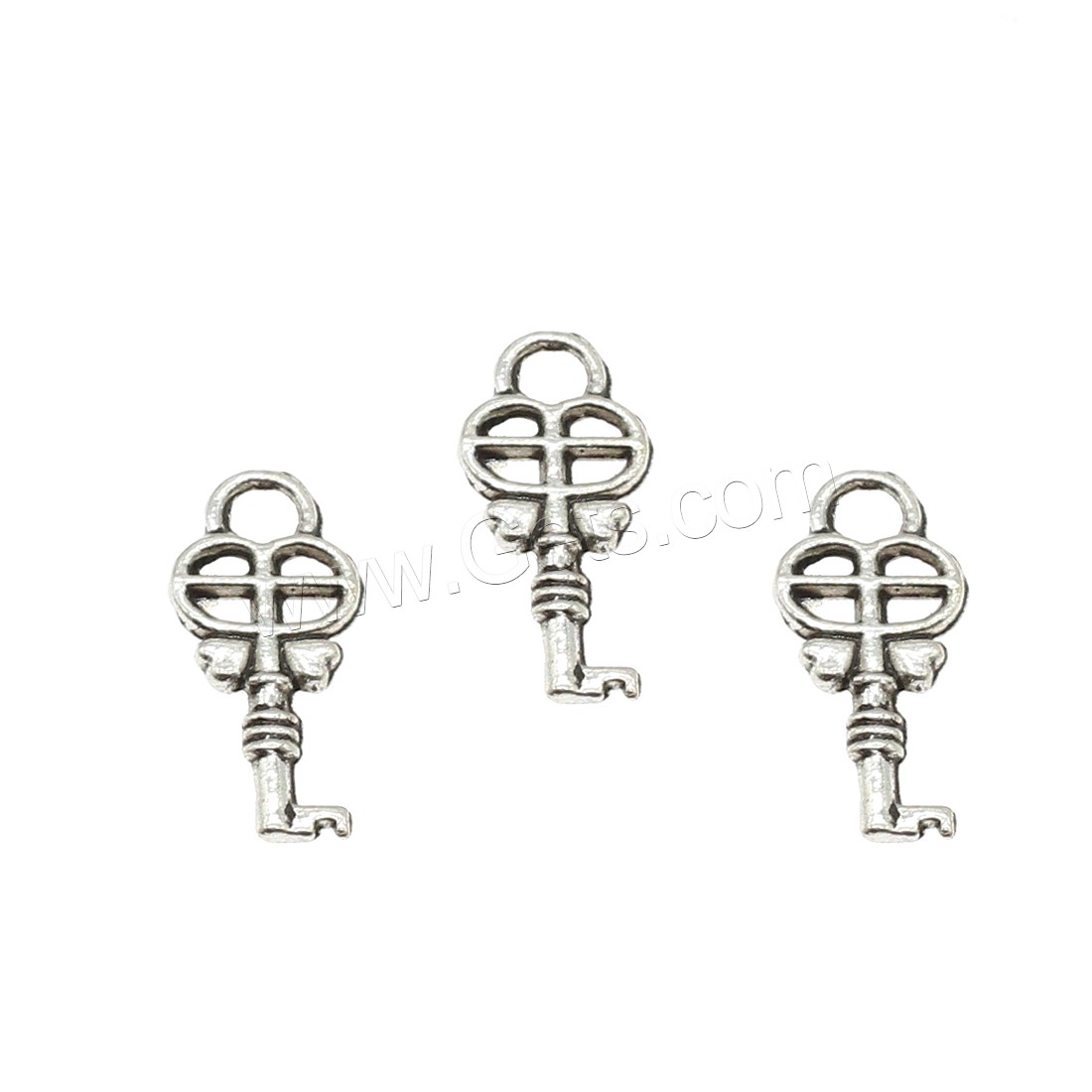 Zinc Alloy Key Pendants, plated, hollow, more colors for choice, 8x19x1.5mm, Hole:Approx 2.6mm, Approx 1666PCs/KG, Sold By KG