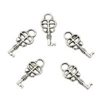 Zinc Alloy Key Pendants, plated, hollow Approx 2.6mm, Approx 
