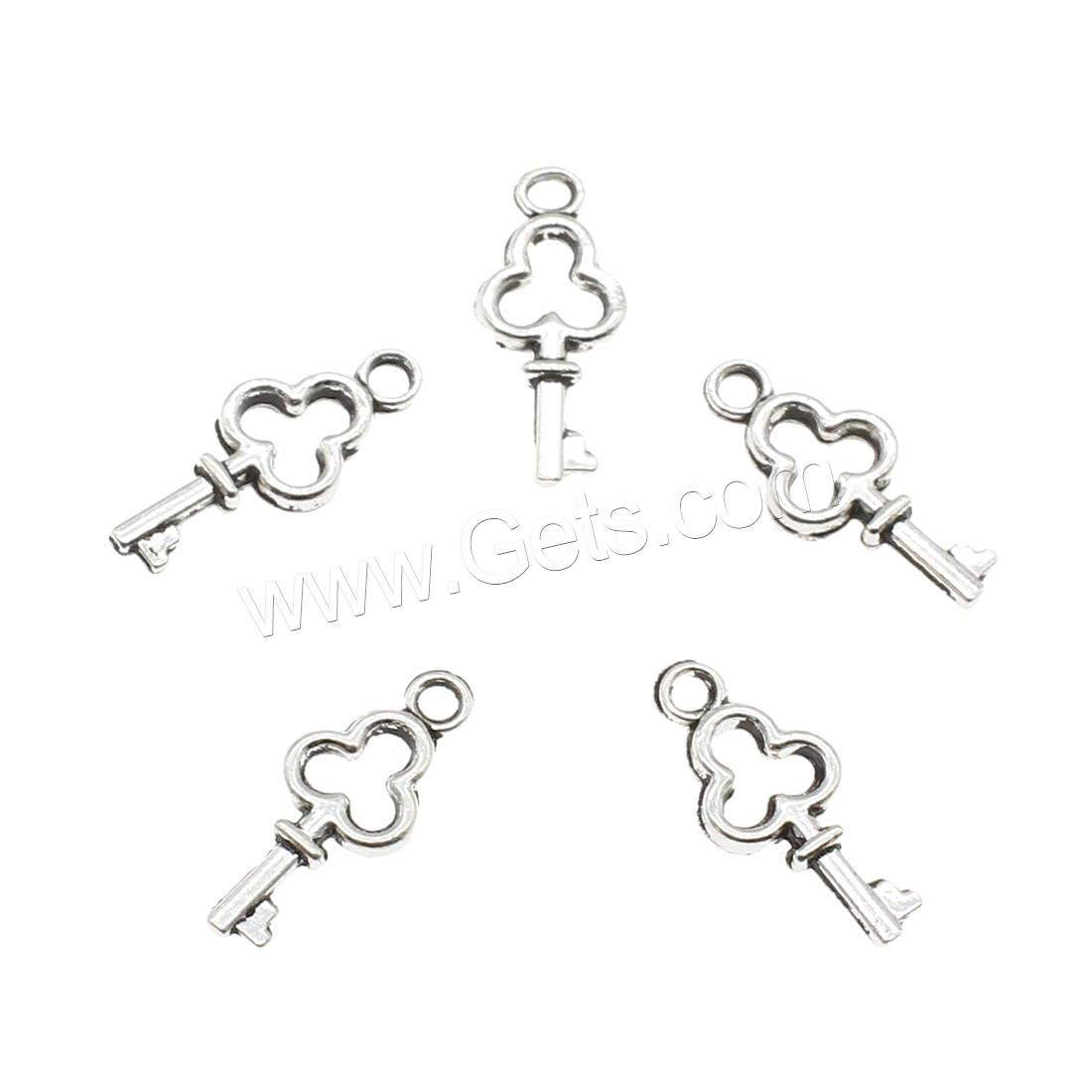 Zinc Alloy Key Pendants, plated, hollow, more colors for choice, 6.5x15.5x2mm, Hole:Approx 1.3mm, Approx 3333PCs/KG, Sold By KG