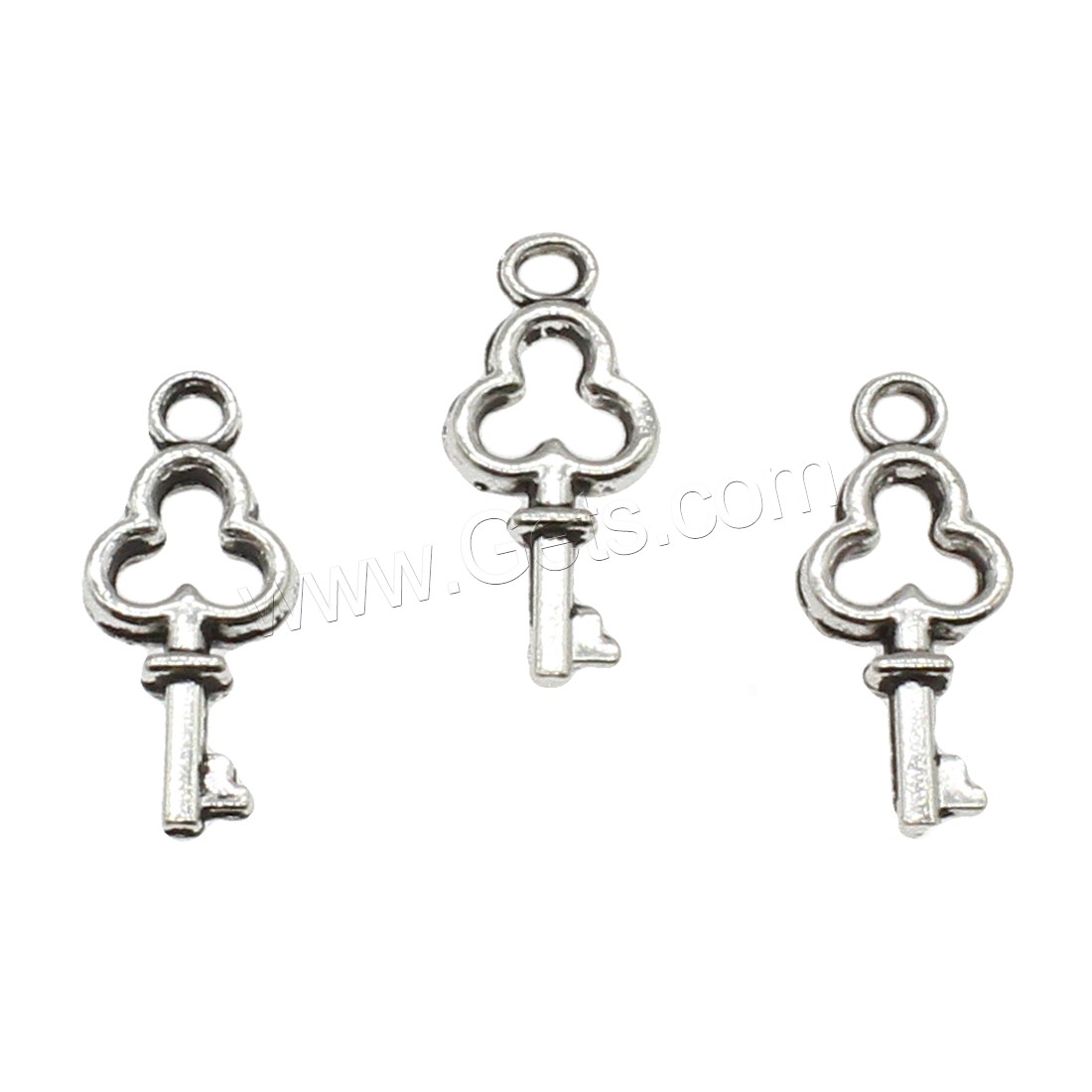 Zinc Alloy Key Pendants, plated, hollow, more colors for choice, 6.5x15.5x2mm, Hole:Approx 1.3mm, Approx 3333PCs/KG, Sold By KG