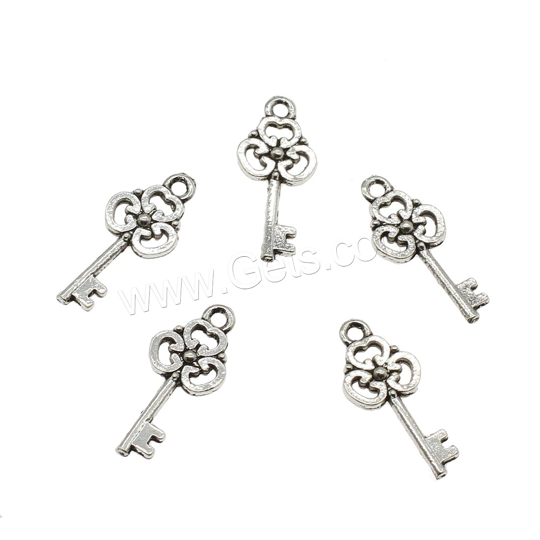 Zinc Alloy Key Pendants, plated, hollow, more colors for choice, 10x23.5x2.5mm, Hole:Approx 1.7mm, Approx 1000PCs/KG, Sold By KG