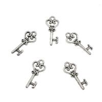Zinc Alloy Key Pendants, plated, hollow Approx 1.5mm, Approx 