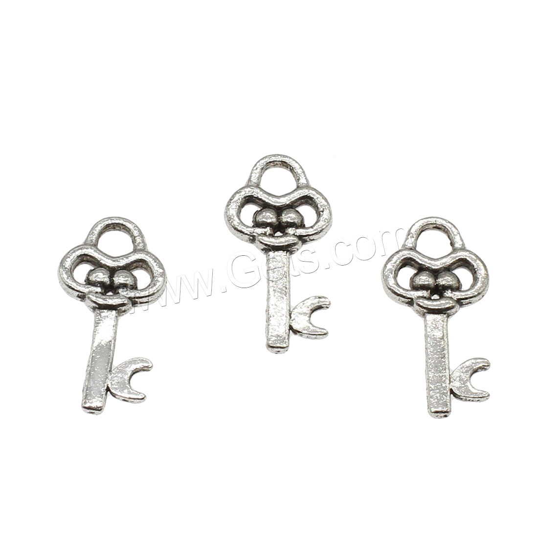 Zinc Alloy Key Pendants, plated, more colors for choice, 9.5x19.5x2mm, Hole:Approx 3mm, Approx 1666PCs/KG, Sold By KG