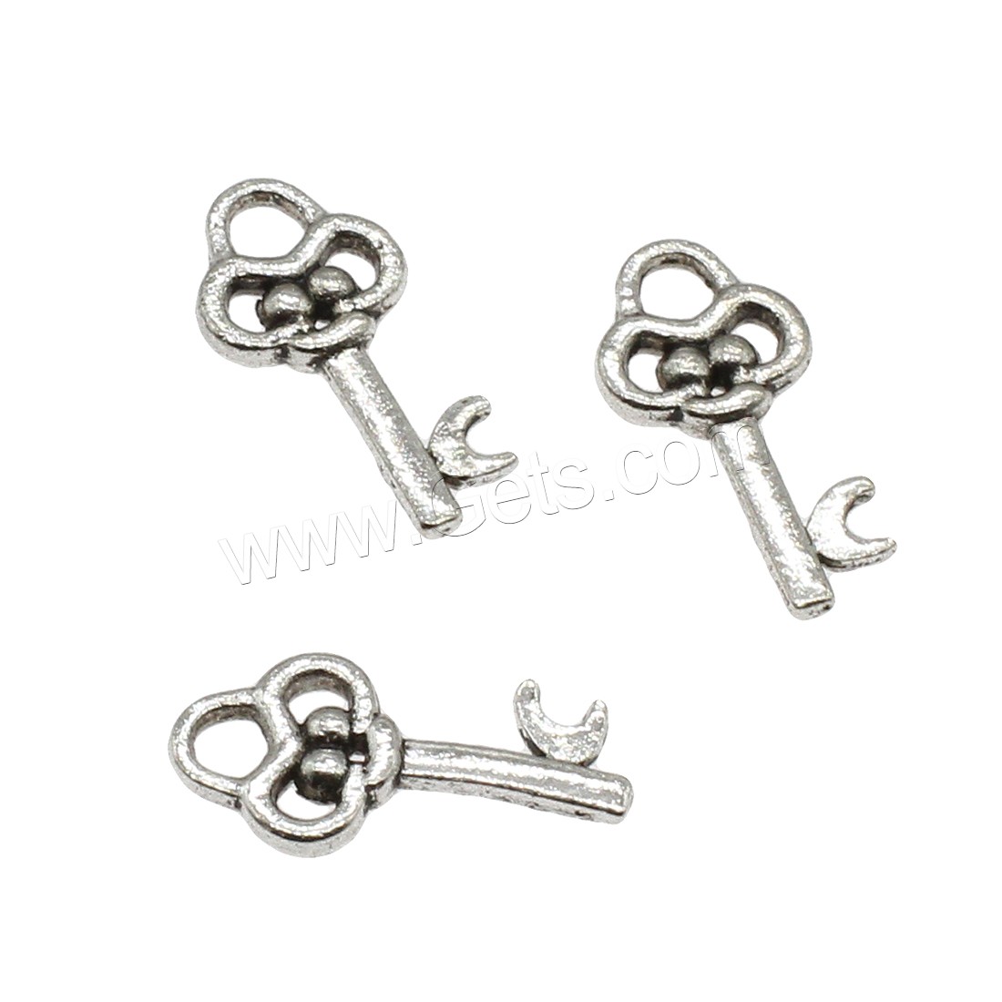Zinc Alloy Key Pendants, plated, more colors for choice, 9.5x19.5x2mm, Hole:Approx 3mm, Approx 1666PCs/KG, Sold By KG