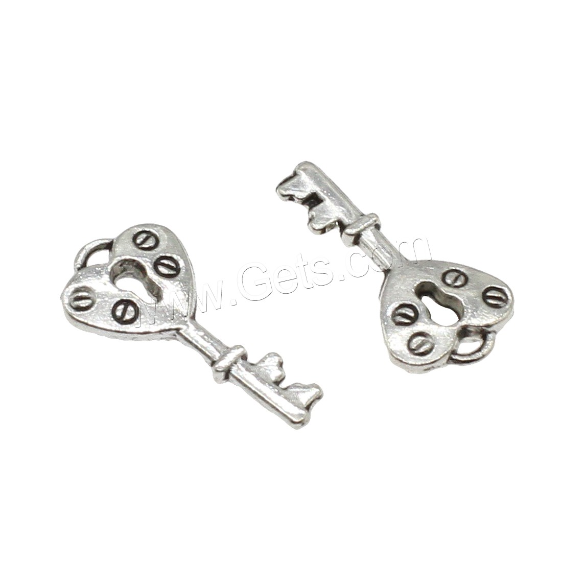 Zinc Alloy Key Pendants, plated, more colors for choice, 9.5x19x2.5mm, Hole:Approx 1.3mm, Approx 1250PCs/KG, Sold By KG