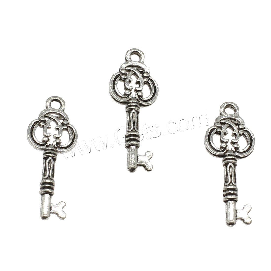 Zinc Alloy Key Pendants, plated, hollow, more colors for choice, 9.6x27x2mm, Hole:Approx 1.8mm, Approx 1111PCs/KG, Sold By KG