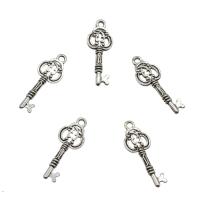 Zinc Alloy Key Pendants, plated, hollow Approx 1.8mm, Approx 