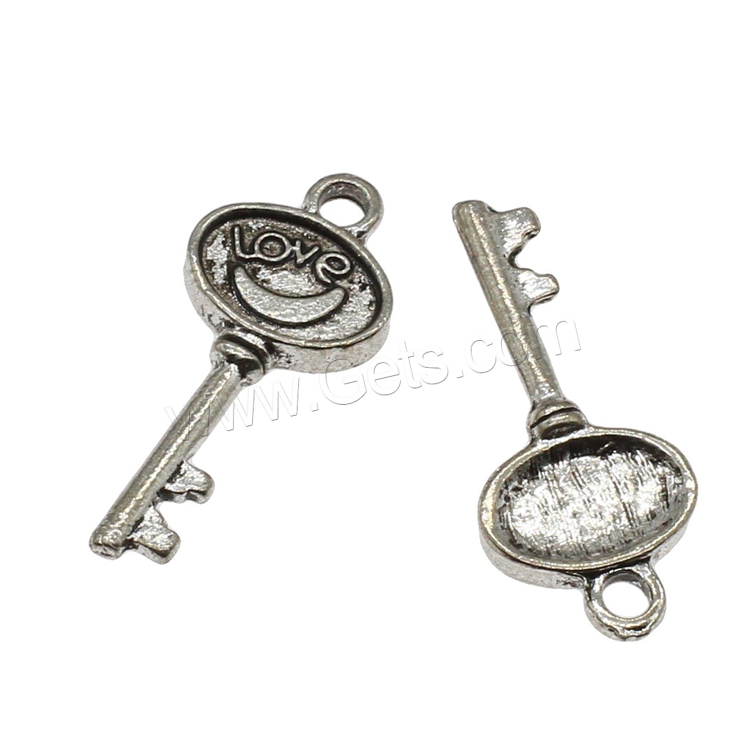 Zinc Alloy Key Pendants, plated, more colors for choice, 12x29x3mm, Hole:Approx 2.3mm, Approx 526PCs/KG, Sold By KG