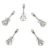 Musical Instrument Shaped Zinc Alloy Pendants, Guitar, plated Approx 1.5mm, Approx 