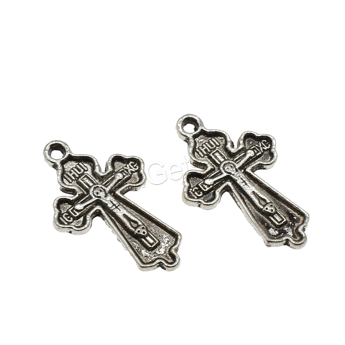 Zinc Alloy Cross Pendants, Crucifix Cross, plated, more colors for choice, 16x25.5x1.8mm, Hole:Approx 1.6mm, Approx 625PCs/KG, Sold By KG