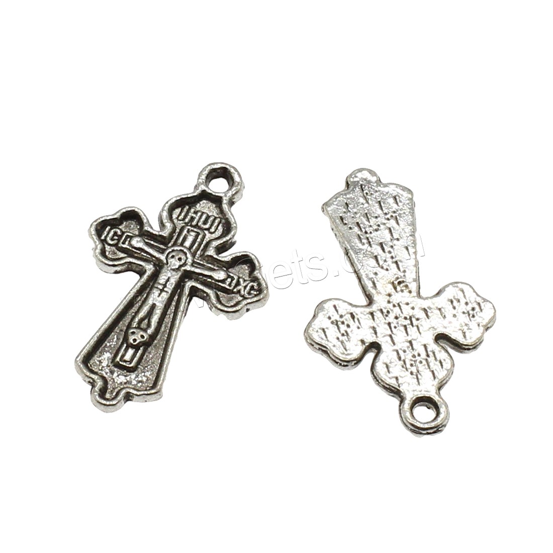 Zinc Alloy Cross Pendants, Crucifix Cross, plated, more colors for choice, 16x25.5x1.8mm, Hole:Approx 1.6mm, Approx 625PCs/KG, Sold By KG