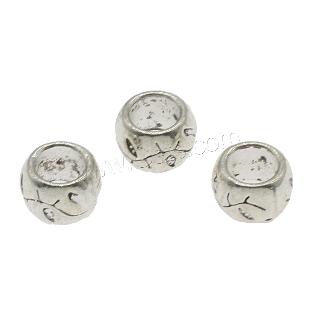 Zinc Alloy European Beads, plated, large hole, more colors for choice, 6.5x10mm, Hole:Approx 6mm, Approx 500PCs/KG, Sold By KG