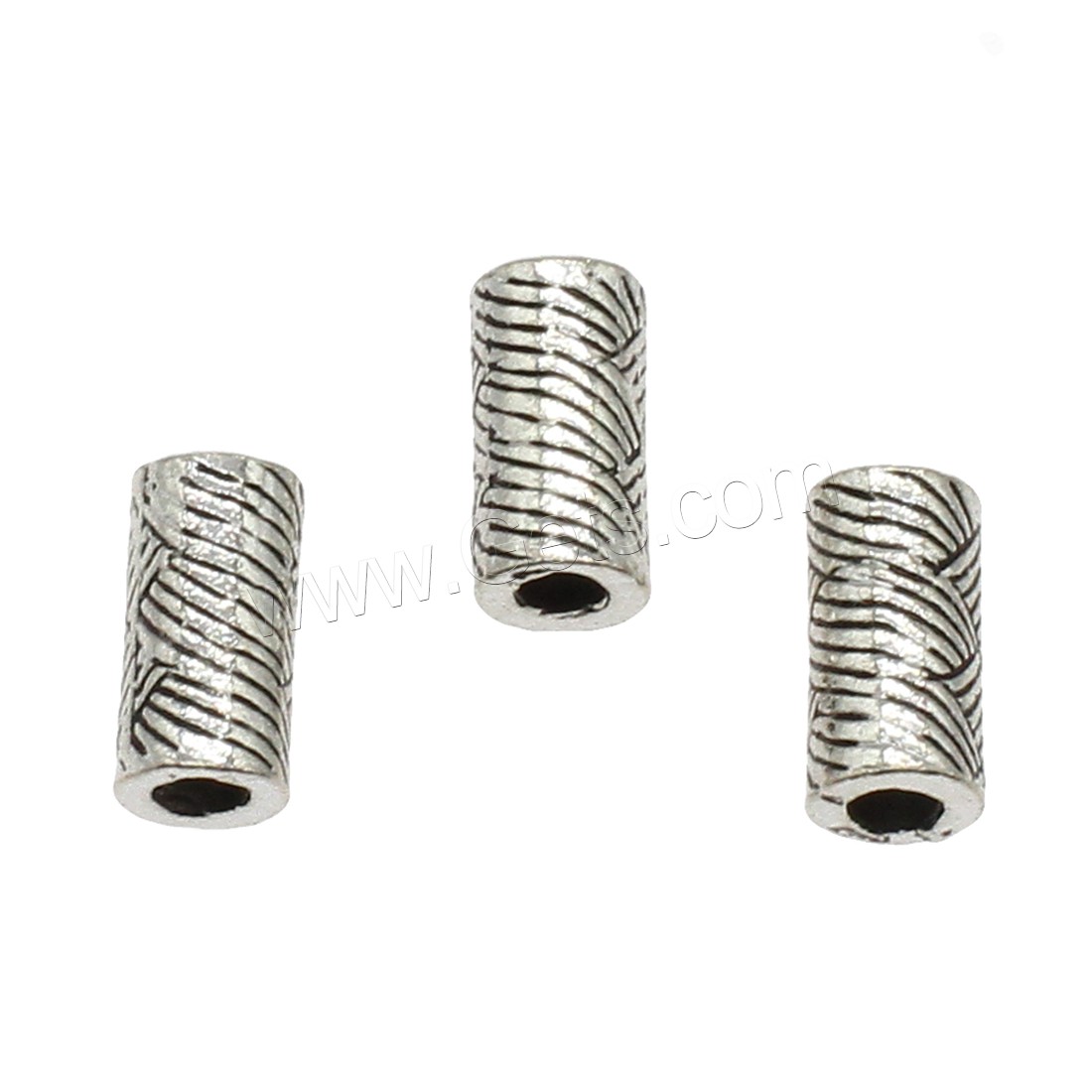Zinc Alloy Straight Tube, Column, plated, more colors for choice, 5x10mm, Hole:Approx 2.5mm, Approx 833PCs/KG, Sold By KG