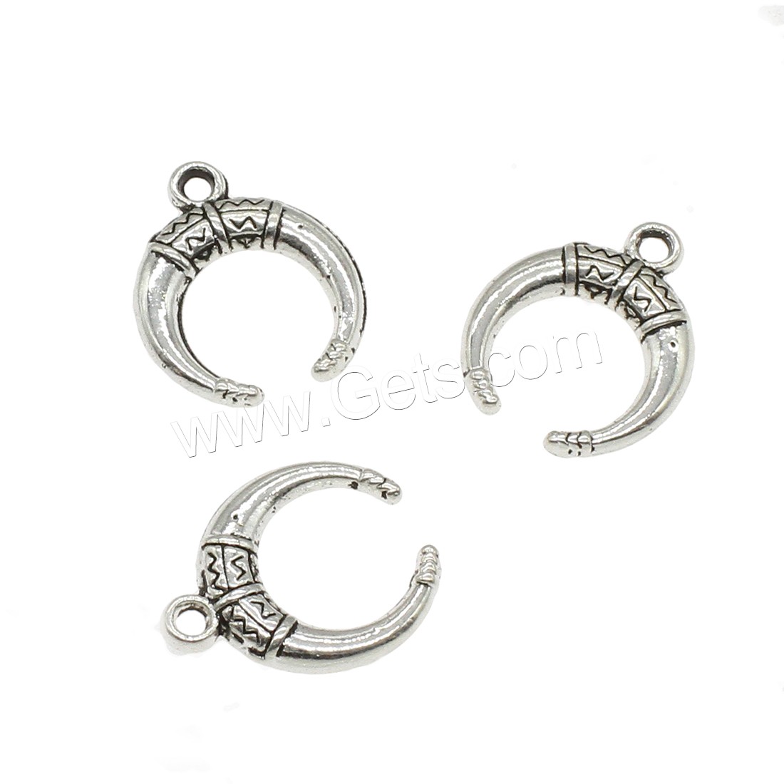 Zinc Alloy Jewelry Pendants, Moon, plated, more colors for choice, 15x18x1.7mm, Hole:Approx 1.7mm, Approx 1000PCs/KG, Sold By KG