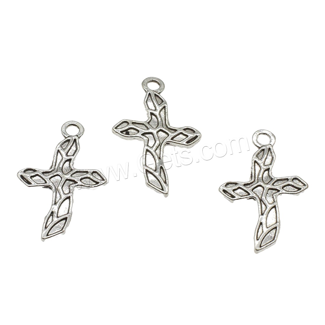 Zinc Alloy Cross Pendants, plated, more colors for choice, 17.5x27x2mm, Hole:Approx 2mm, Approx 666PCs/KG, Sold By KG
