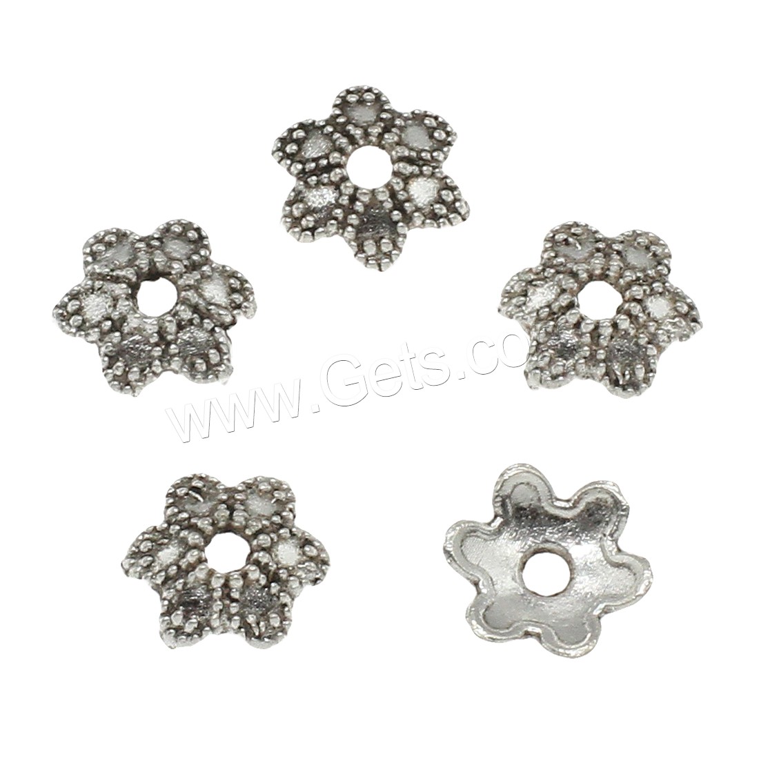 Zinc Alloy Bead Caps, Flower, plated, more colors for choice, 9x2mm, Hole:Approx 1.8mm, Approx 5000PCs/KG, Sold By KG