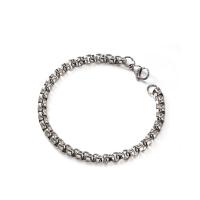 Stainless Steel Chain Bracelets, 316L Stainless Steel, plated, Unisex metallic color plated 