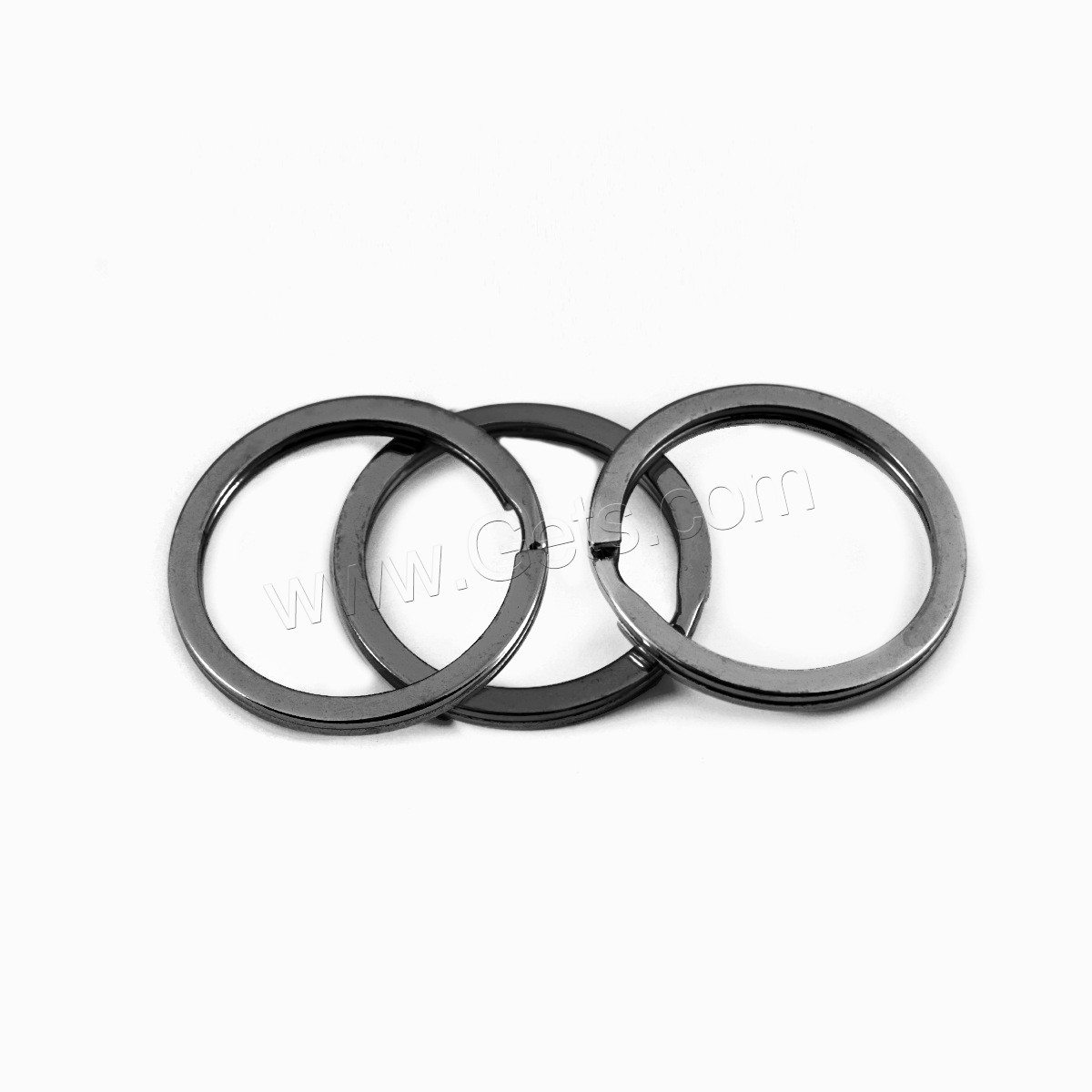 Eisen Keychain-Kabel-Ring, Kreisring, plattiert, verschiedene Größen vorhanden, keine, 10PCs/Tasche, verkauft von Tasche
