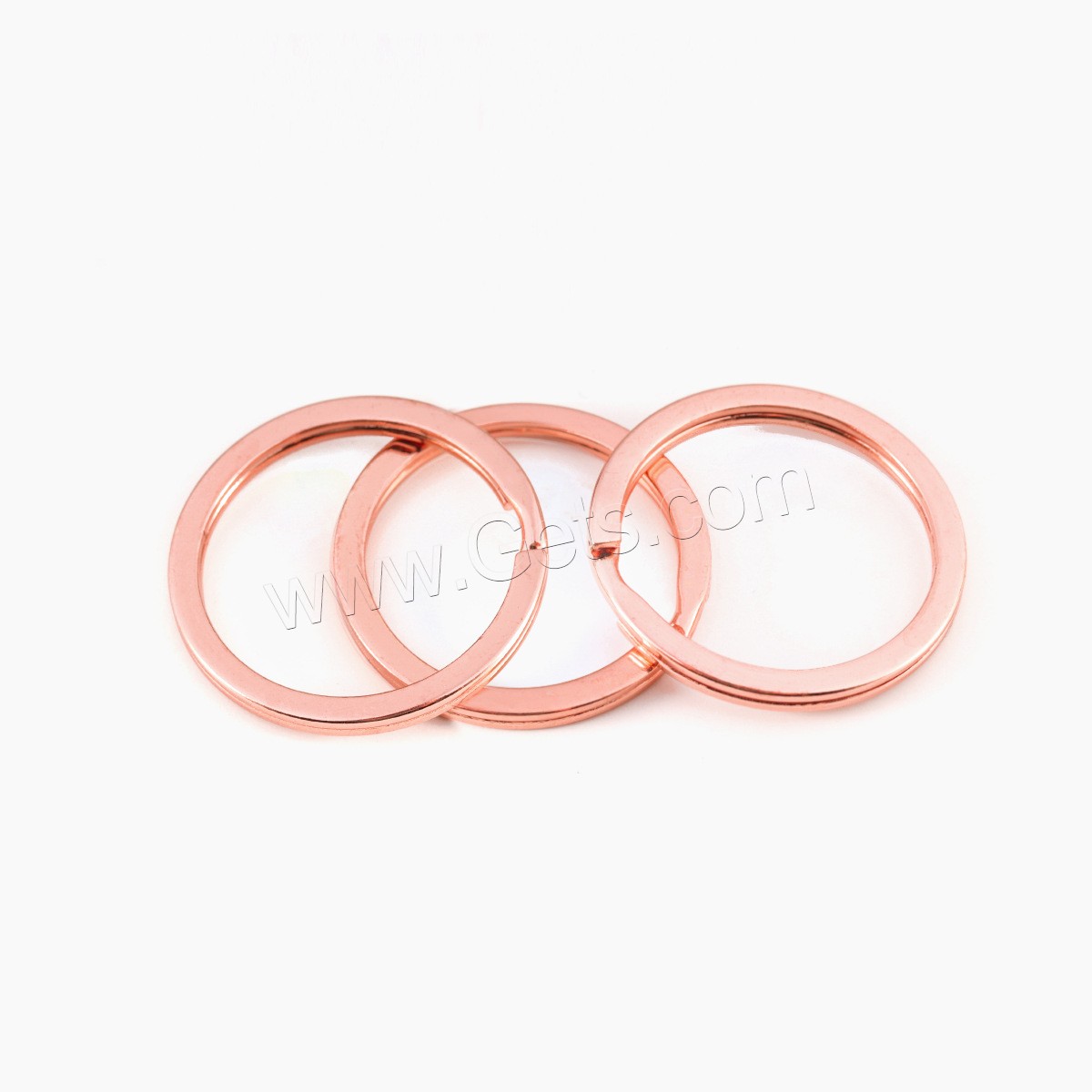 Iron Keychain Cable Ring, Donut, plated, different size for choice, more colors for choice, 10PCs/Bag, Sold By Bag