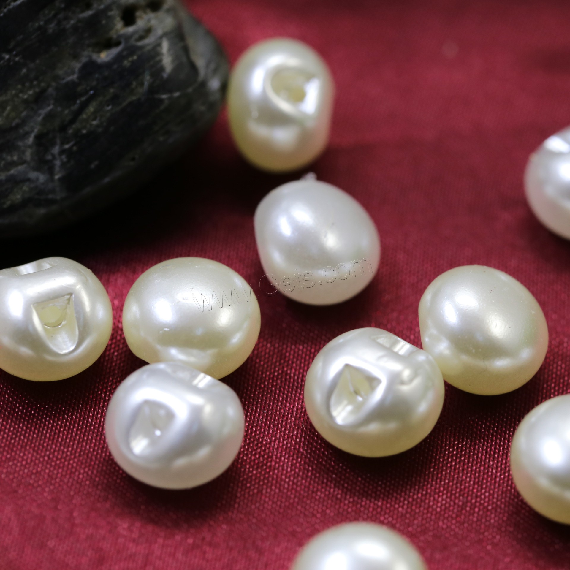 ABS Plastic Pearl Beads, Round, different size for choice & enamel, white, 10Bags/Lot, Sold By Lot