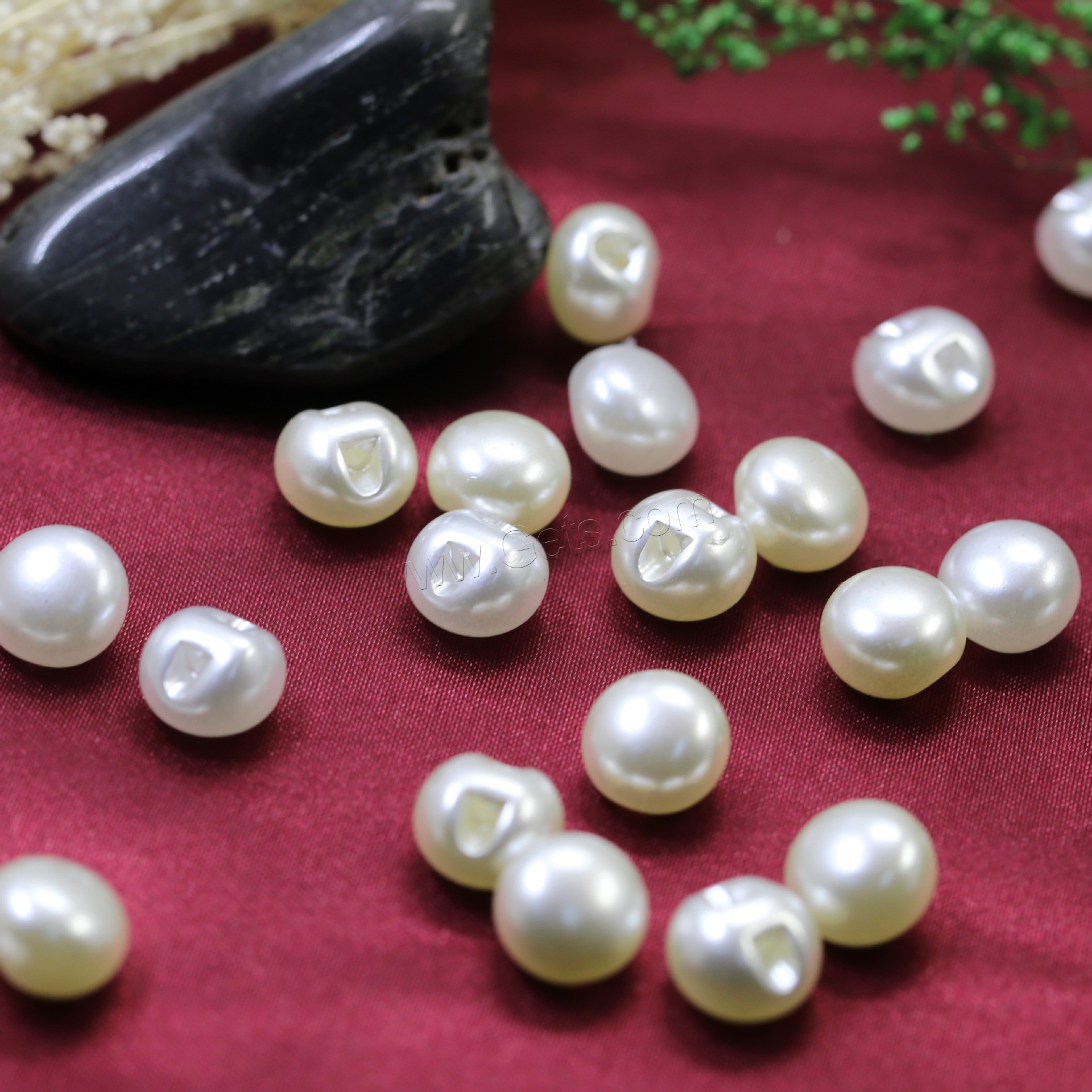 ABS perla de los granos de plástico, Perlas de plástico ABS, Esférico, diverso tamaño para la opción & esmalte, Blanco, 10bolsaspantalón/Grupo, Vendido por Grupo