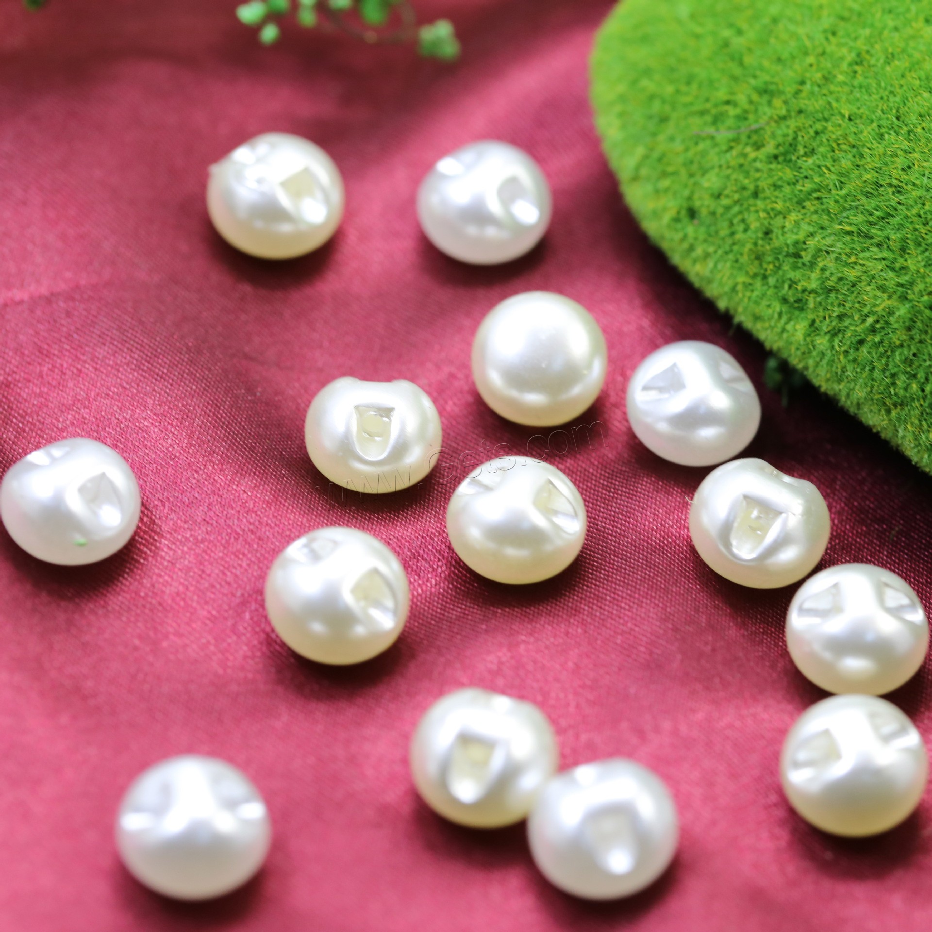 АБС-пластик перлы, шарики, ABS пластик жемчужина, Круглая, разный размер для выбора & эмаль, белый, 10Сумки/Лот, продается Лот