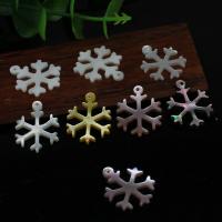 Carved Shell Pendants, Snowflake, DIY Approx 1mm 
