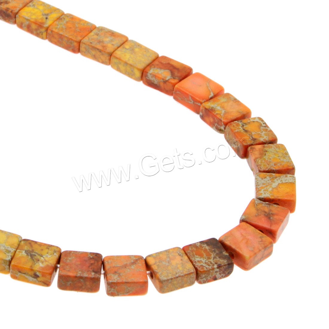 Impression Jasper Bead, Squaredelle, different size for choice, more colors for choice, Hole:Approx 1mm, Length:Approx 14.9 Inch, Sold By Strand